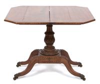 An American Empire Mahogany Flip Top Card Table Height 29 1/2 x width 36 x depth 18 1/4 inches. — EARLY 19TH CENTURY