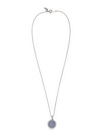 STAR SAPPHIRE AND DIAMOND PENDANT/NECKLACE