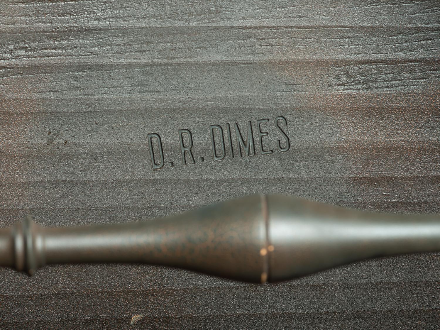 Two D.R. Dimes Black Painted Windsor Chairs