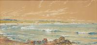 Edmund Darch Lewis (American, 1835-1910) — Beach Scene , 1887