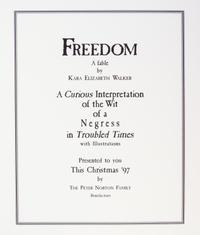 (POP-UP) WALKER, KARA Freedom, A Fable. LA, 1997.