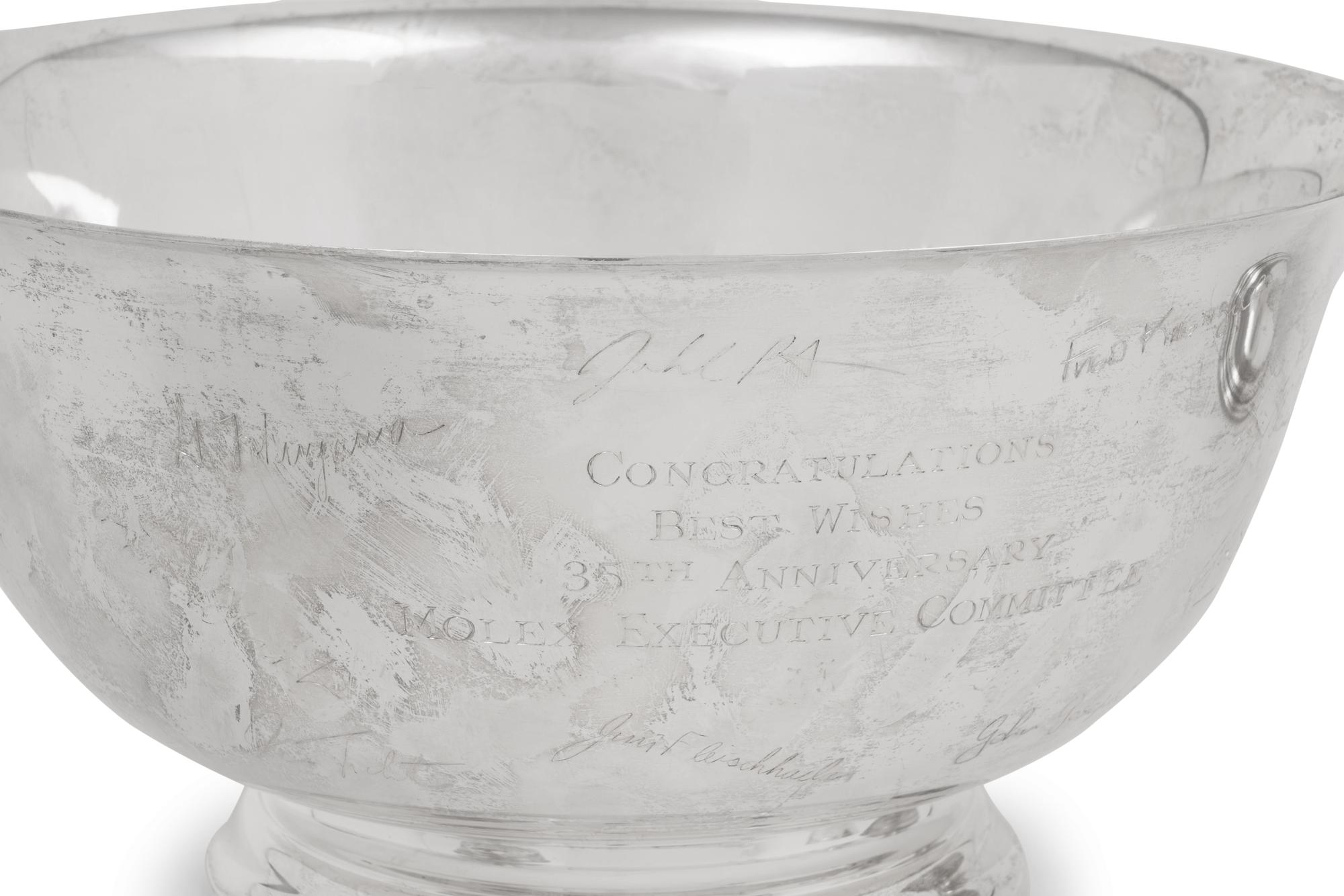 A Group of Tiffany and Co. Silver Presentation Revere Bowls