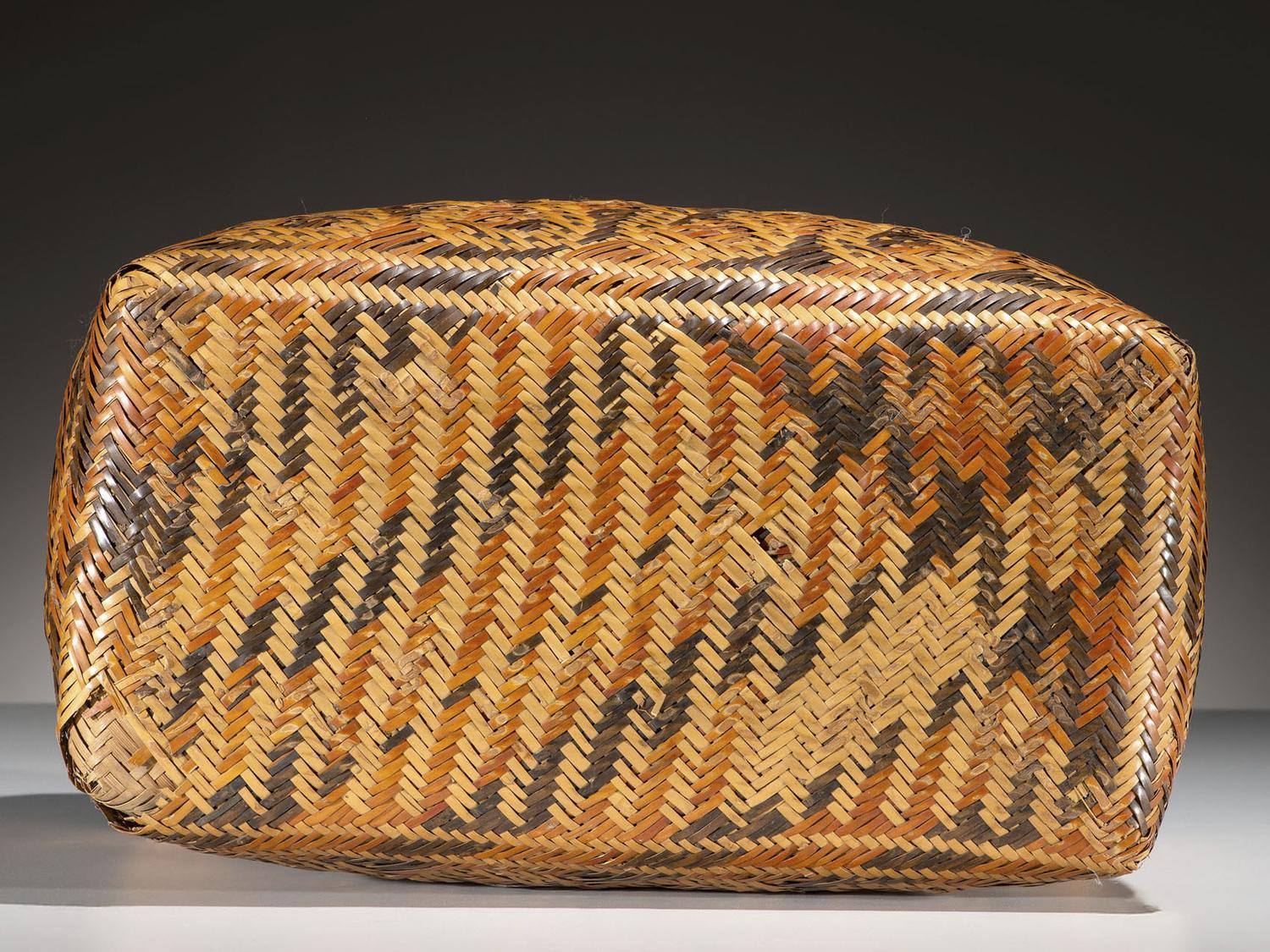 Chitimacha Lidded Double-Walled Basket