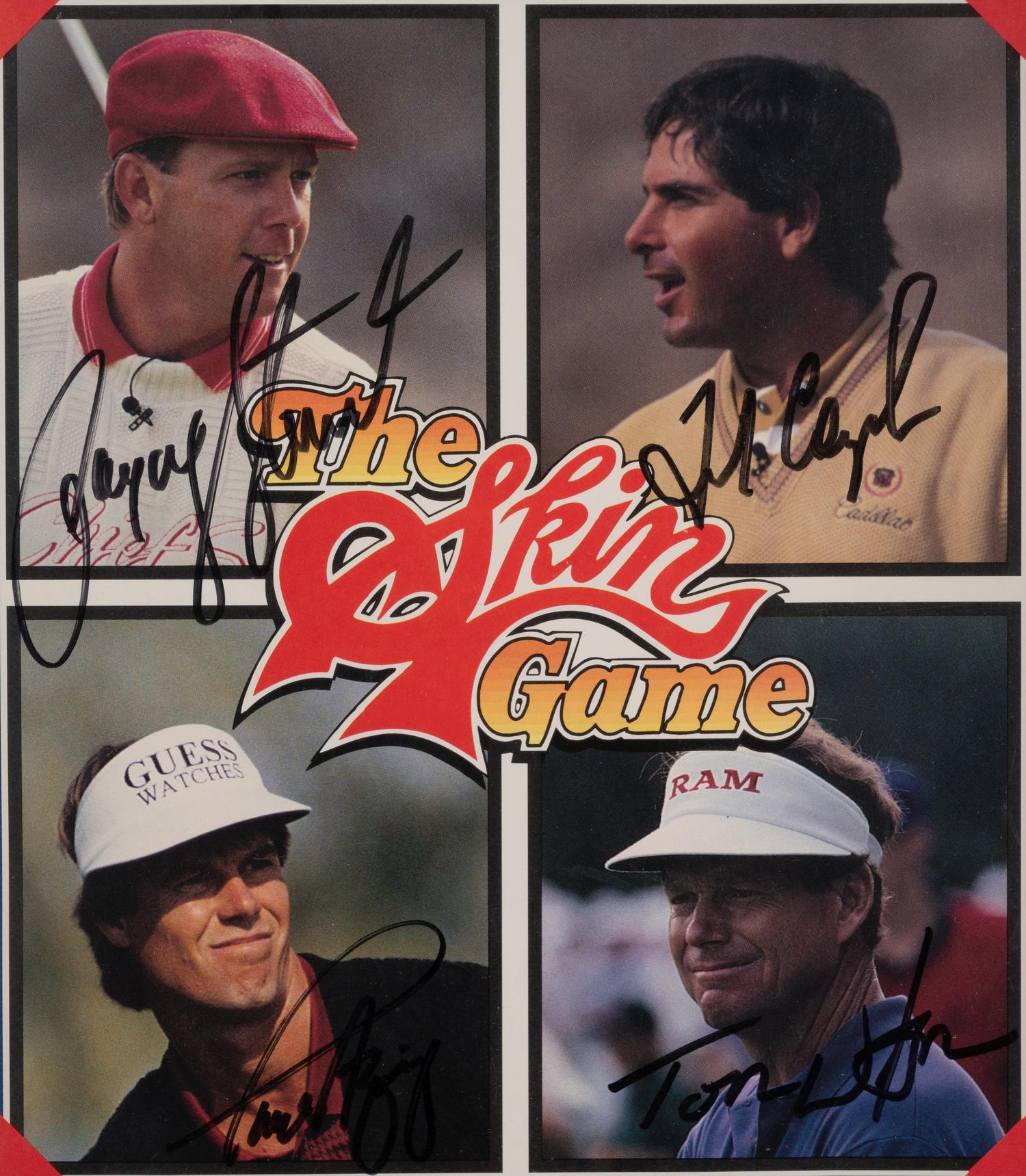 A Multi-Signed Autograph Skins Game Golf Program Including Payne Stewart (Beckett Authentication Services Letter BAS Certified)