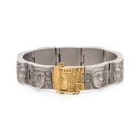 KIESELSTEIN-CORD, STEEL AND YELLOW GOLD 'WOMEN OF THE WORLD' BRACELET
