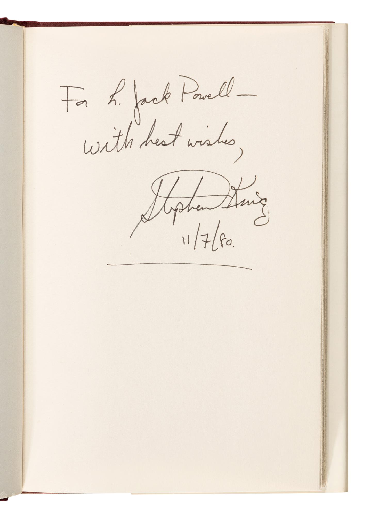 KING, Stephen (b. 1947). Carrie . Garden City, New York: Doubleday and Co., Inc., 1974.