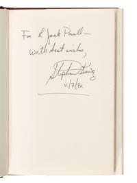KING, Stephen (b. 1947). Carrie . Garden City, New York: Doubleday and Co., Inc., 1974.