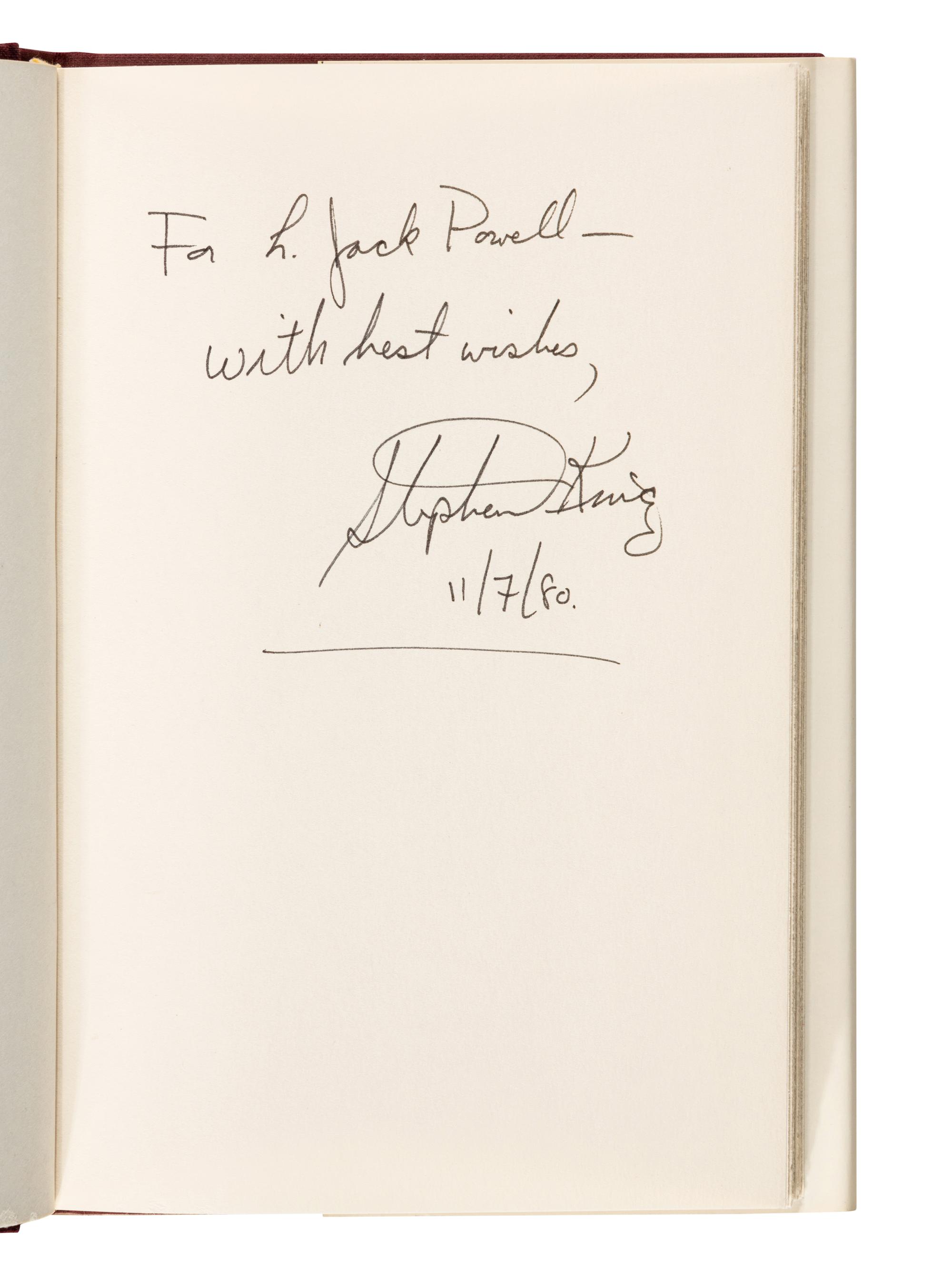 KING, Stephen (b. 1947). Carrie . Garden City, New York: Doubleday and Co., Inc., 1974.