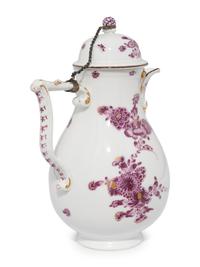 A Meissen Porcelain Chocolate Pot