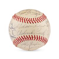 A 1968 St. Louis Cardinals Team Signed Autograph Baseball Featuring Roger Maris (Beckett Authentication Services)