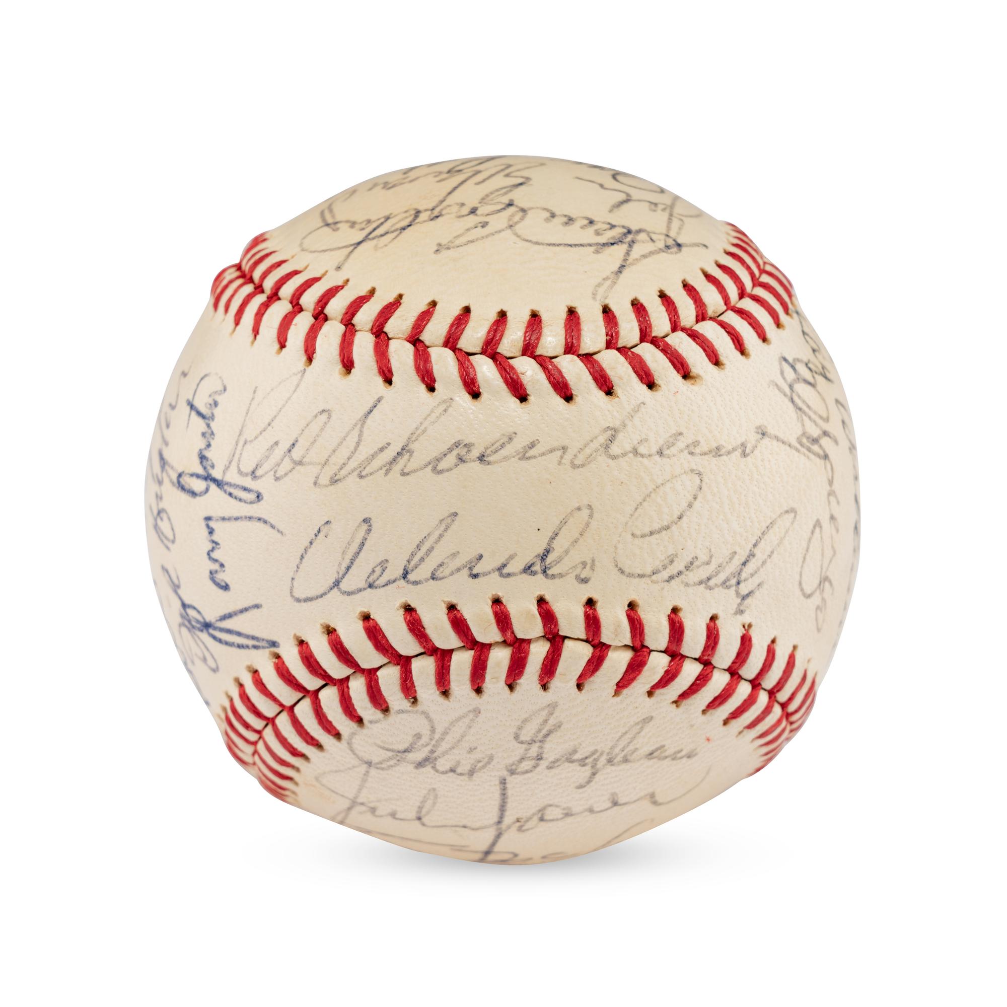 A 1968 St. Louis Cardinals Team Signed Autograph Baseball Featuring Roger Maris (Beckett Authentication Services)