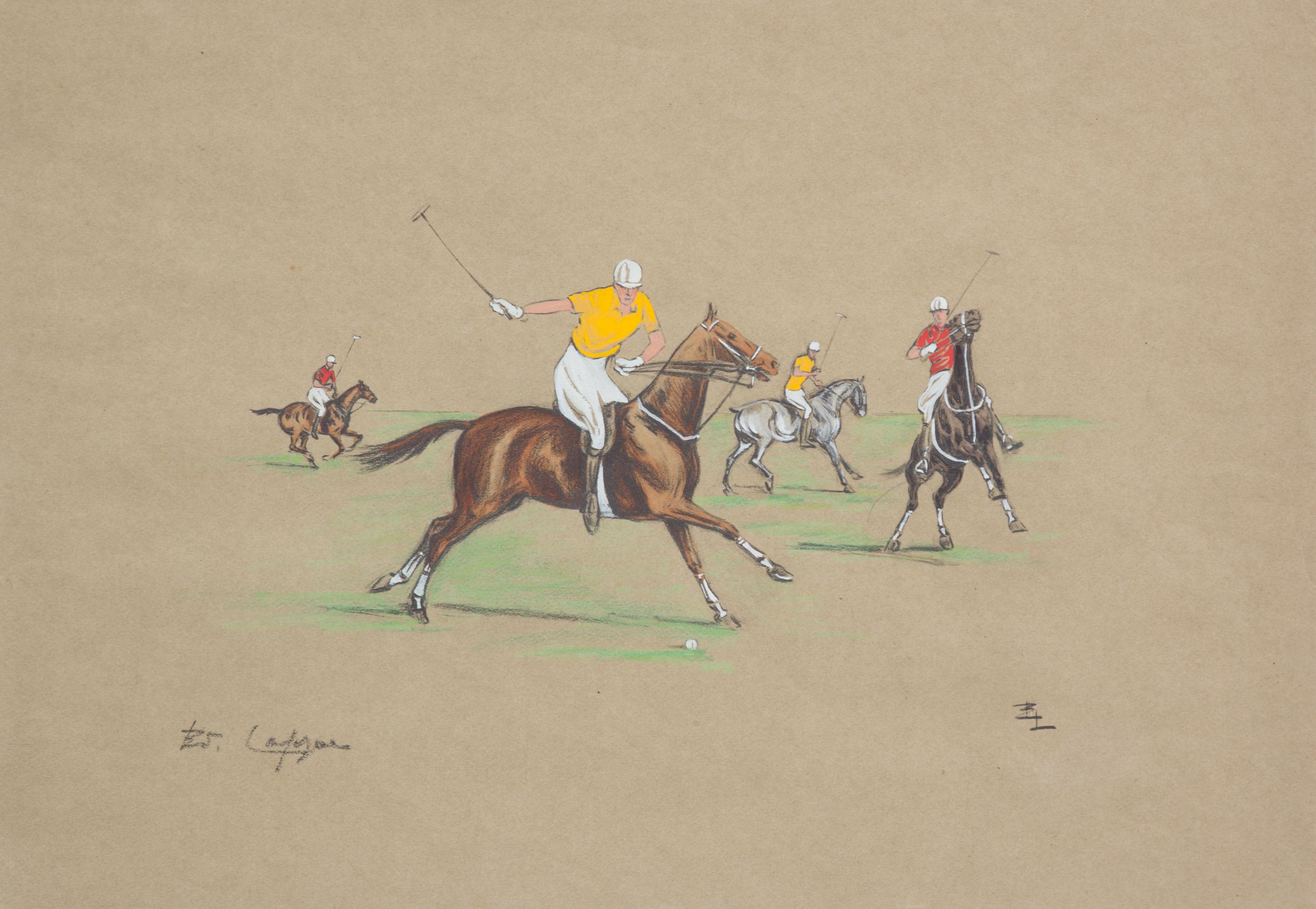 American School, (20th Century), Polo Players