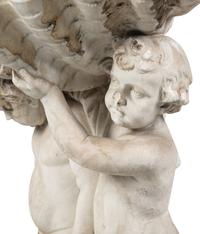 A Continental Carved Marble Fountain