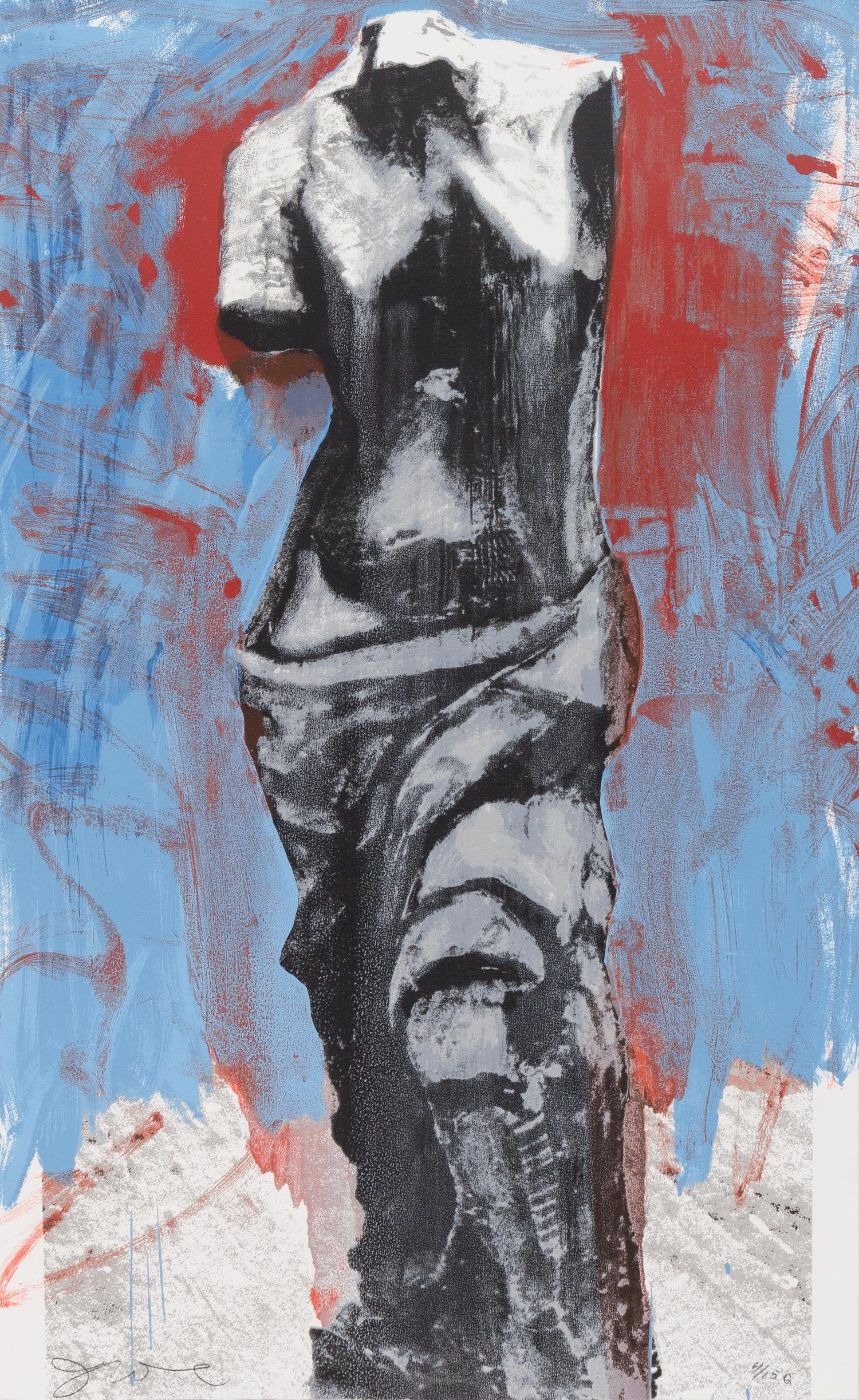 Jim Dine, (American, b. 1935), Red, White, and Blue Venus for Mondale, 1984