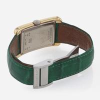 18K Yellow Gold Bedat & Co. No. 7 Watch with Green Leather Band Swiss