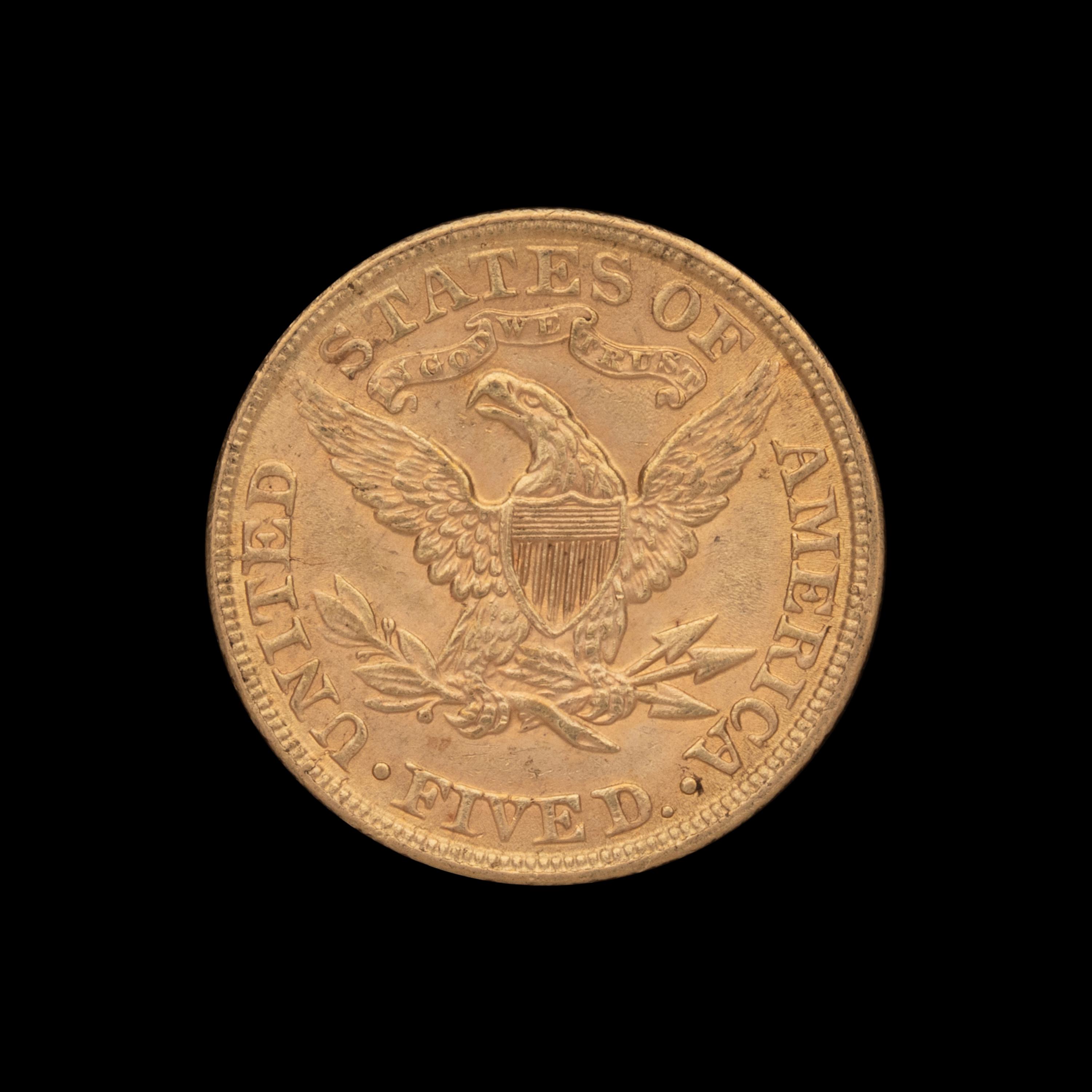 A 1900 Liberty Head $5 Gold Coin