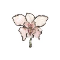 LUZ CAMINO, MULTIGEM ORCHID BROOCH