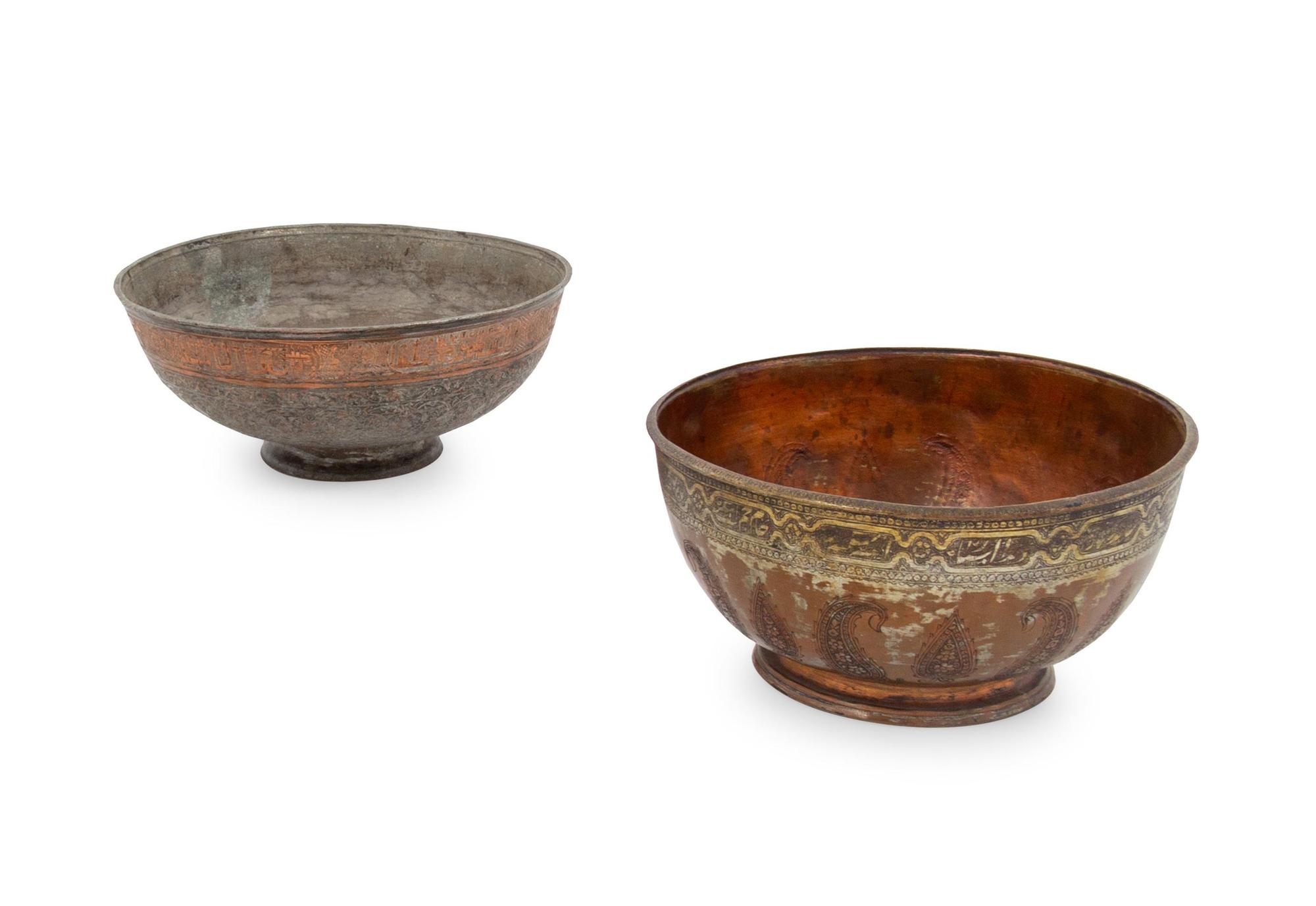 Two Tinned Copper Bowls