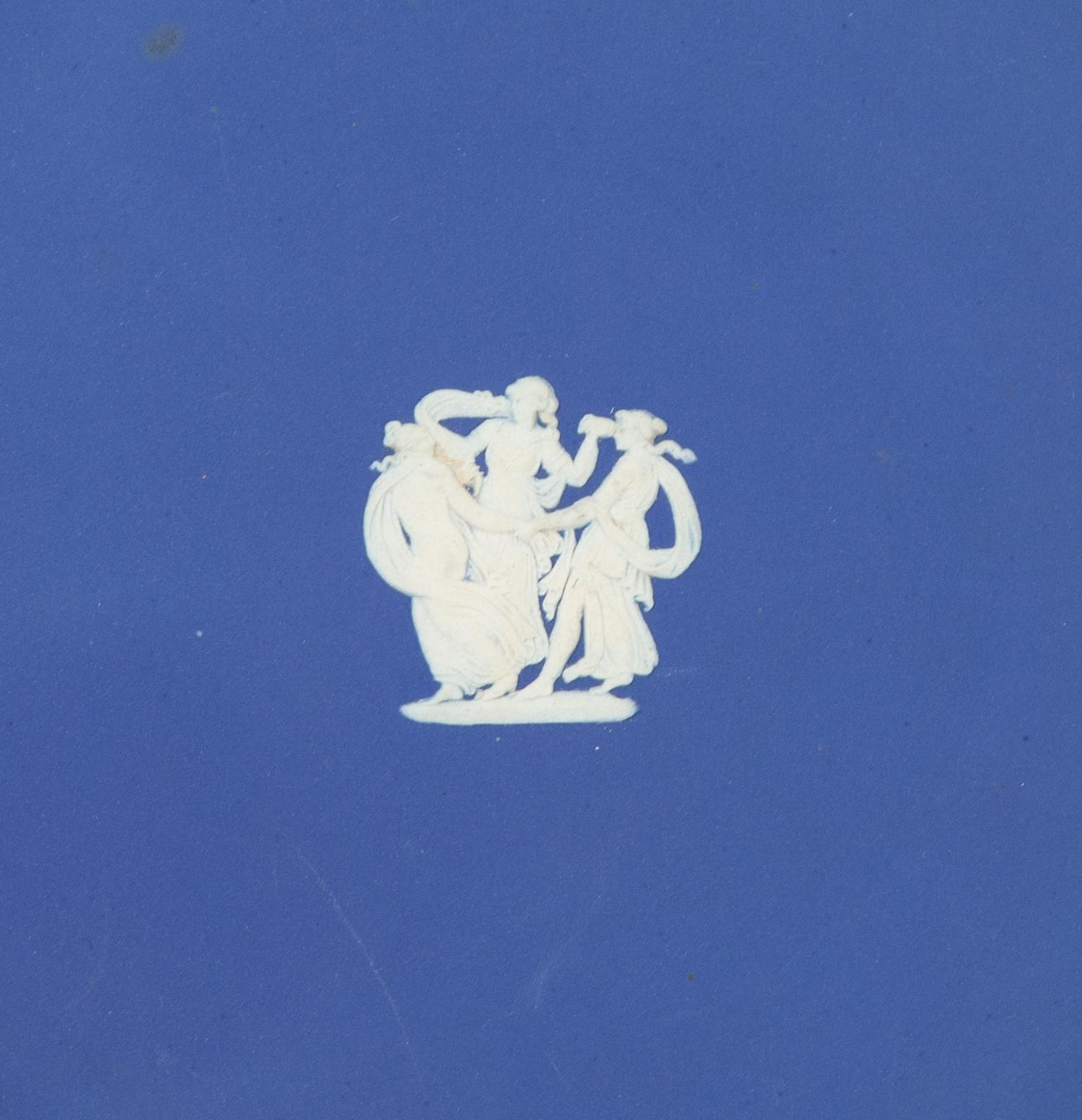 An Assemblage of Four Wedgwood Royal Blue Jasperware Wares