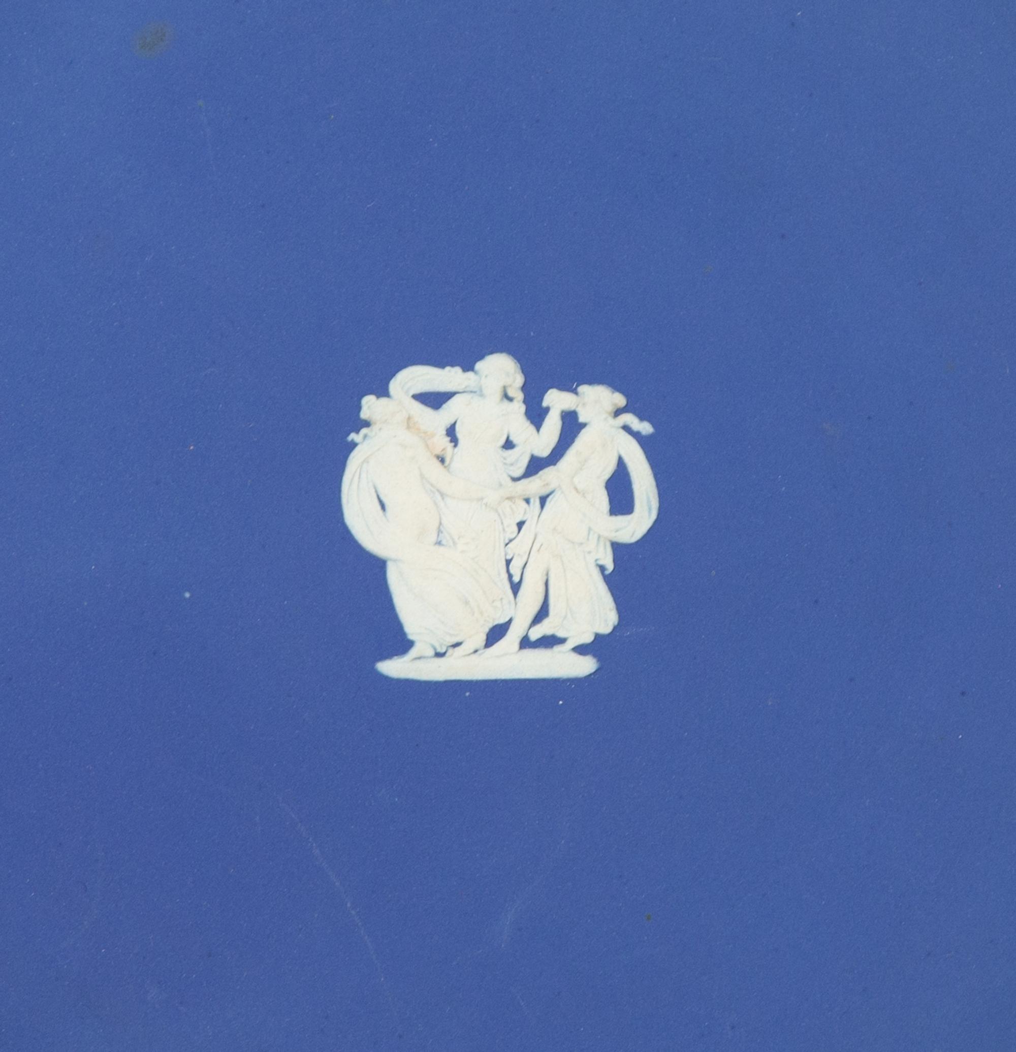 An Assemblage of Four Wedgwood Royal Blue Jasperware Wares