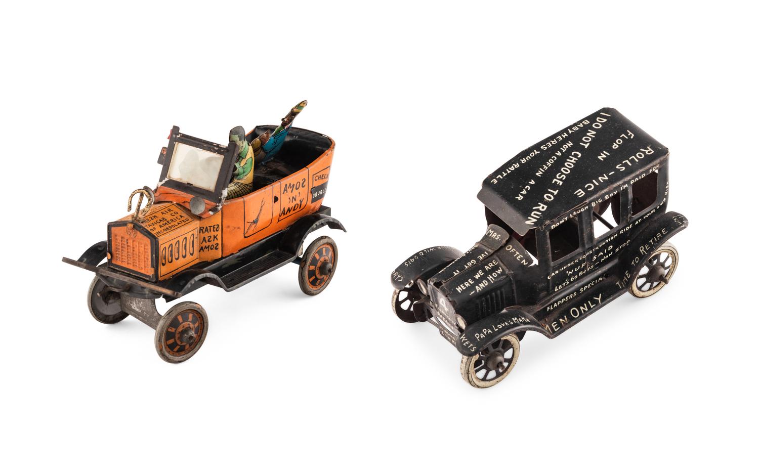 Two Marx Tin Lithograph Toy Cars