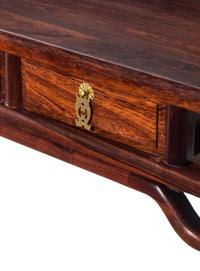 A Chinese Huanghuali T hree Drawer Recessed Leg Altar Table
