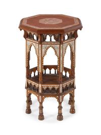 A Syrian Mother-of-Pearl Inlaid Table