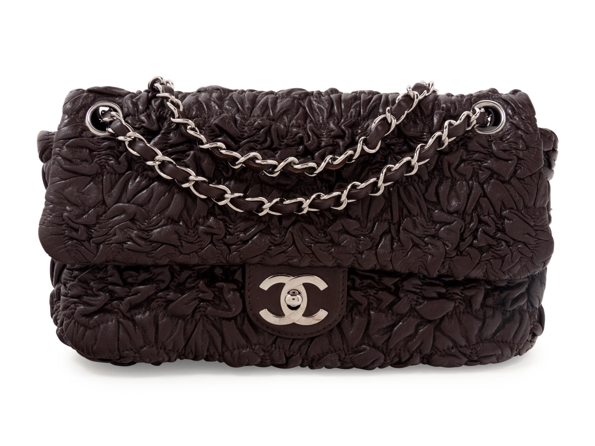 Chanel Ruched Leather Flap Bag, Fall 2007
