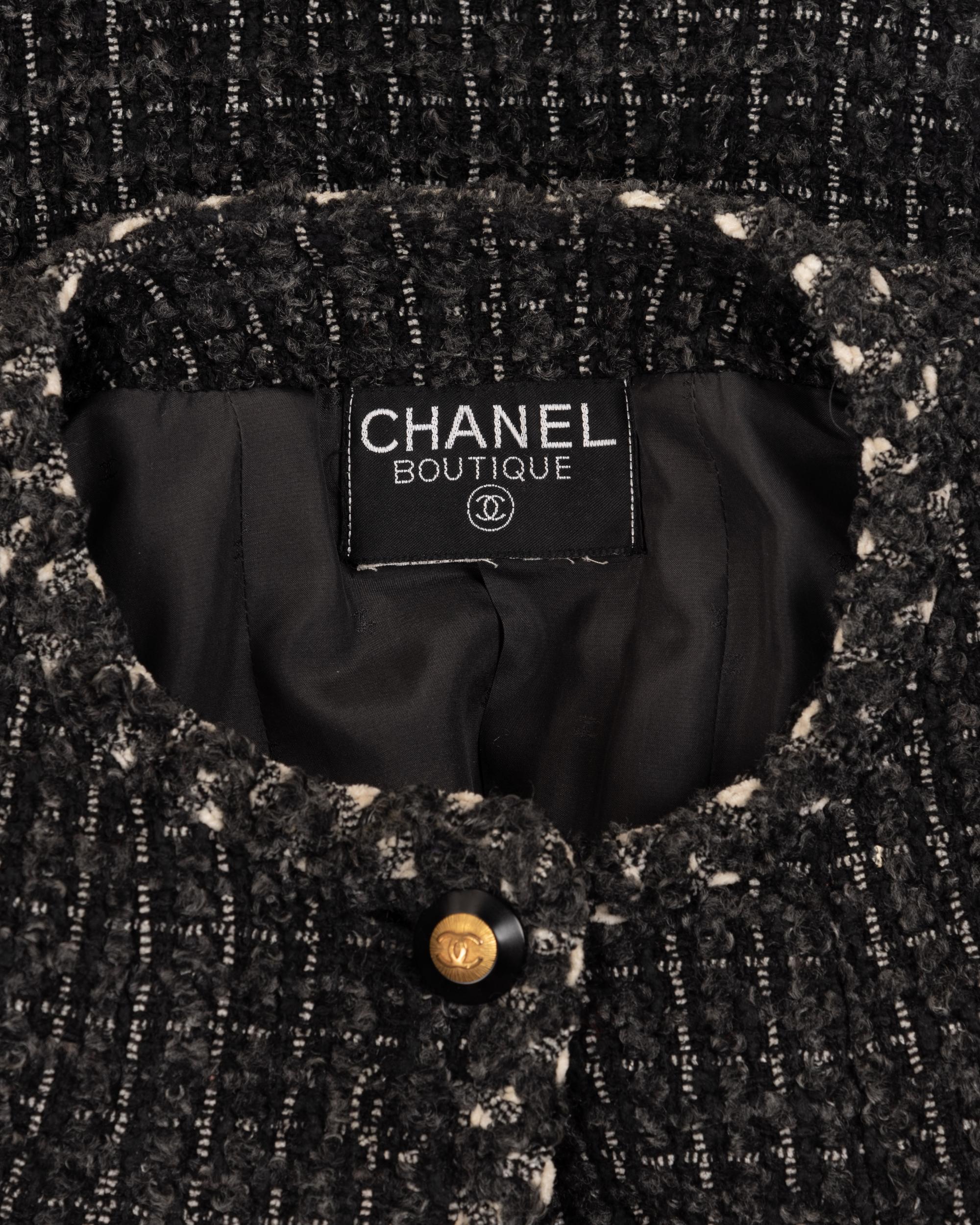 Collection of Four Chanel Pieces: One Two-Piece Skirt Suit and Two Jackets, 1990s-2003