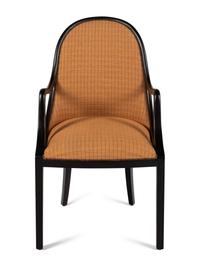 A Dessin Fournir Ebonized Armchair