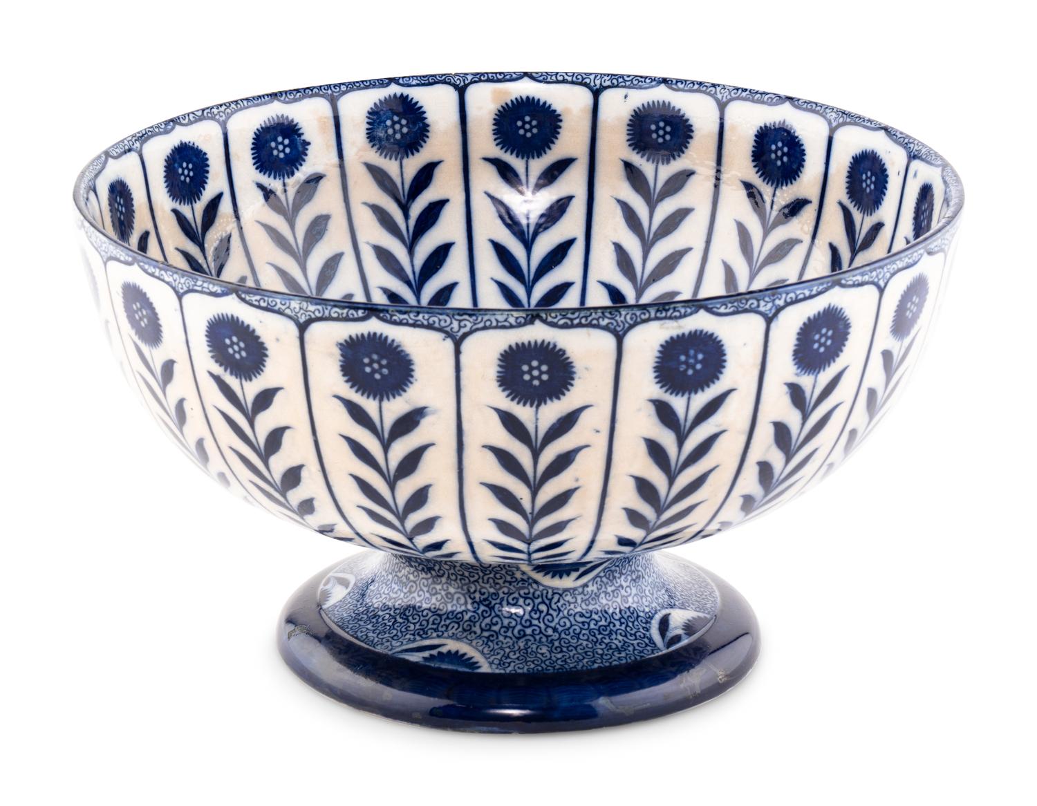 A Large Doulton Burslem Glazed Earthenware Center Bowl