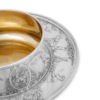 An American Silver Child's Bowl and Plate