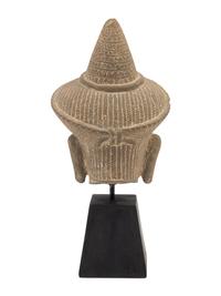 A Khmer Sandstone Head of Buddha