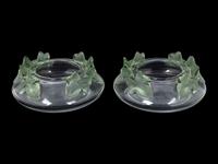 A Pair of Lalique Lierre Bowls