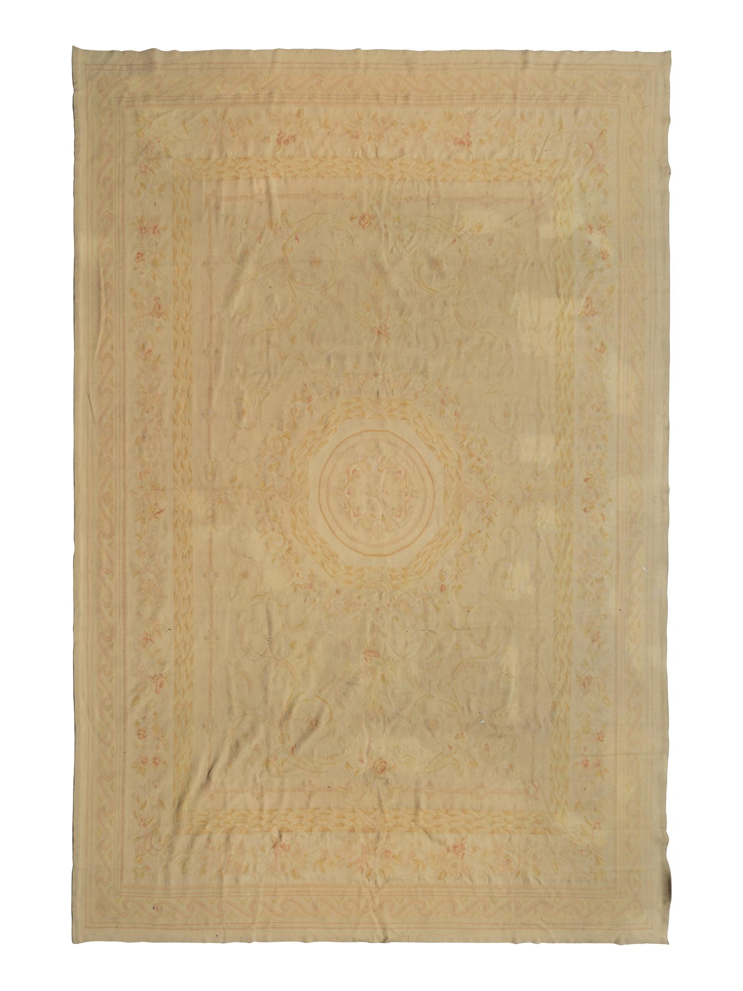 An Aubusson Style Wool Rug — 20th Century
