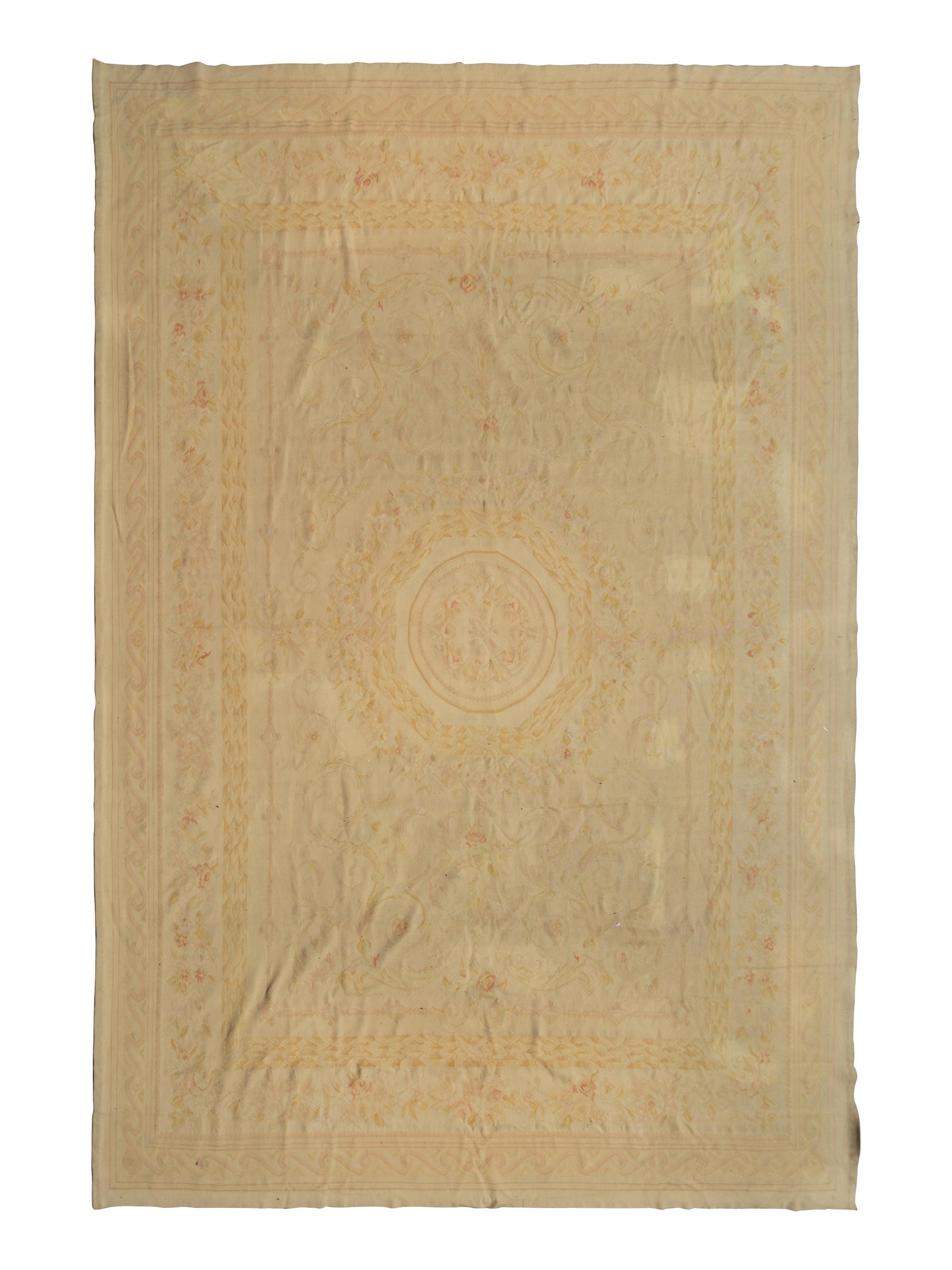 An Aubusson Style Wool Rug — 20th Century