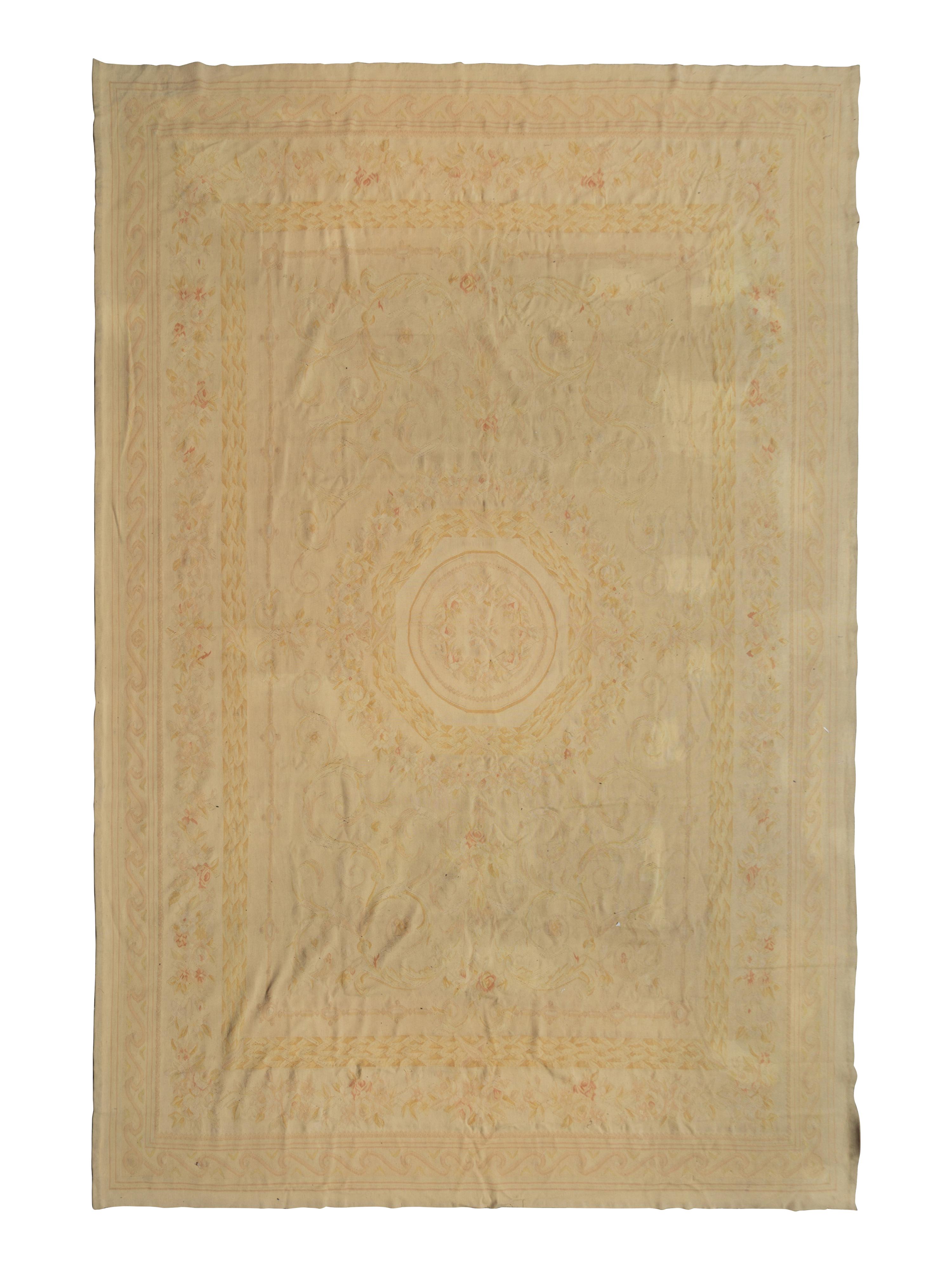 An Aubusson Style Wool Rug — 20th Century