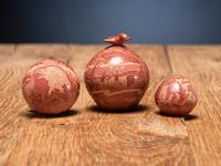Miniature Sgraffito Redware Pottery