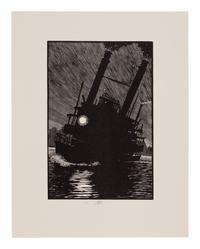 [MOSER, Barry, illustrator]. CLEMENS, Samuel Langhorne (1835-1910). Adventures of Huckleberry Finn. West Hatfield, MA: Pennyroyal Press, 1985.