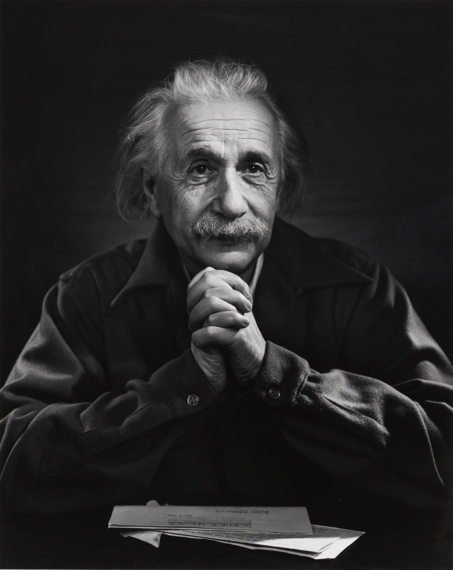 [EINSTEIN, Albert]. KARSH, Yousuf (1908-2002), photographer. Group of 4 photographs of Albert Einstein. Ca 1948 (but printed later, ca 1959).