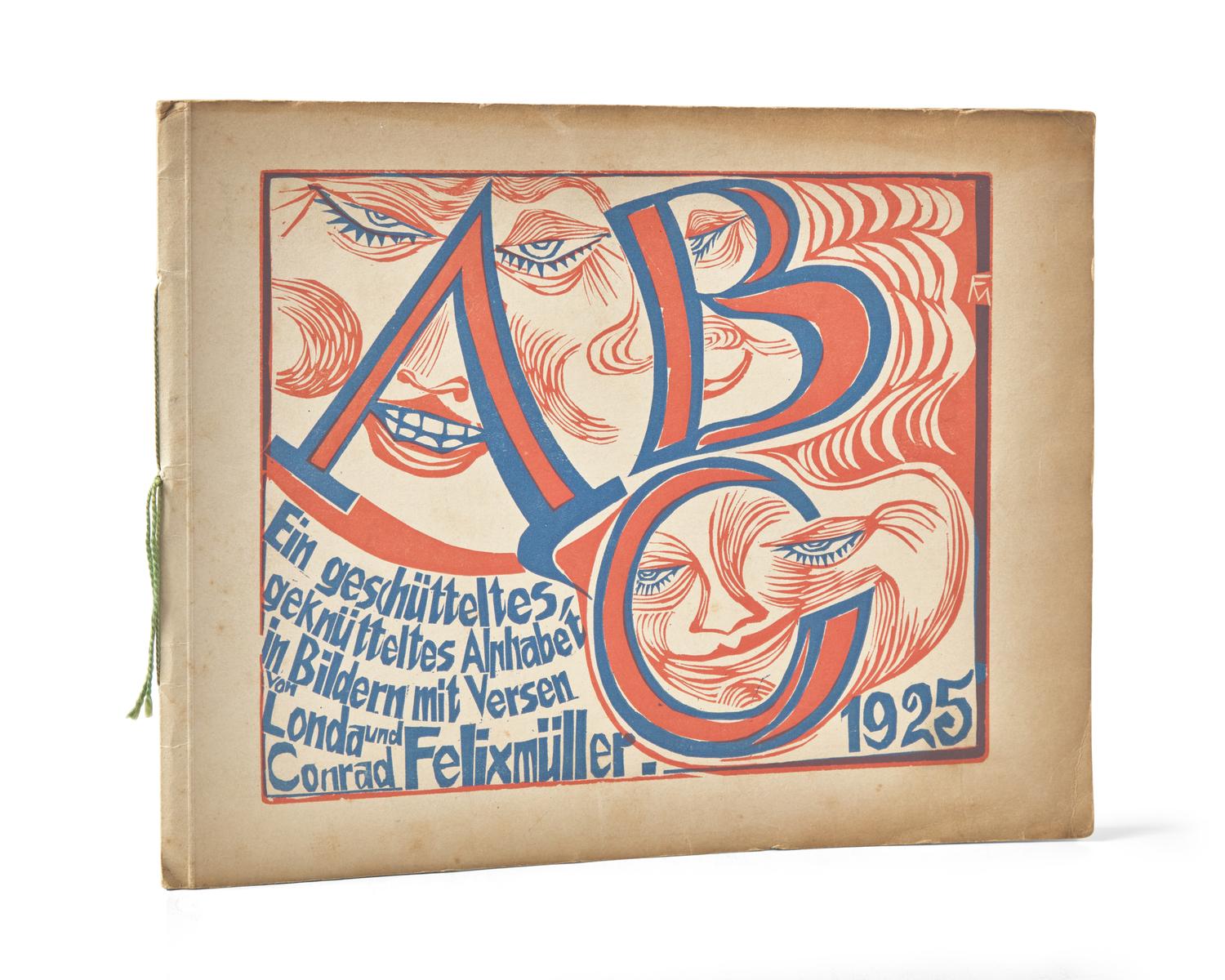 (Felixmuller, Conrad). ABC. Ein geschutteltes, geknutteltes Alphabet in Bildern Mit Versen von Londa und Conrad Felixmuller. 1925
