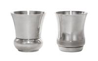 A French Silver Beaker, Christofle, Paris, 20th Century, together with a similar silver-plate example.