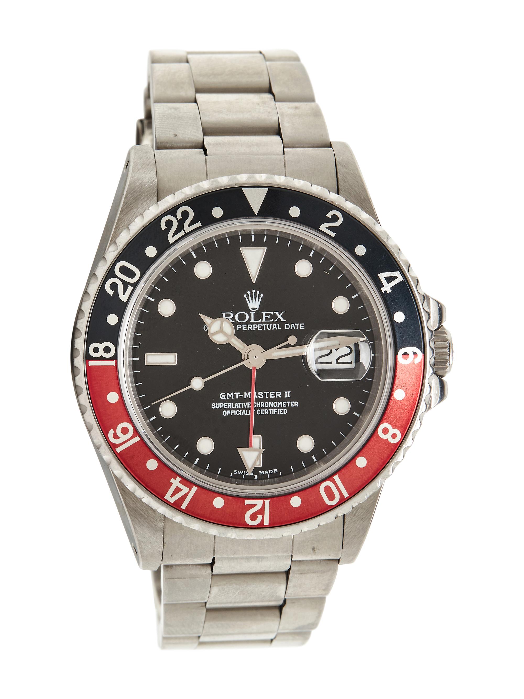 ROLEX, REF. 16760 STAINLESS STEEL 'FAT LADY' GMT-MASTER II WATCH