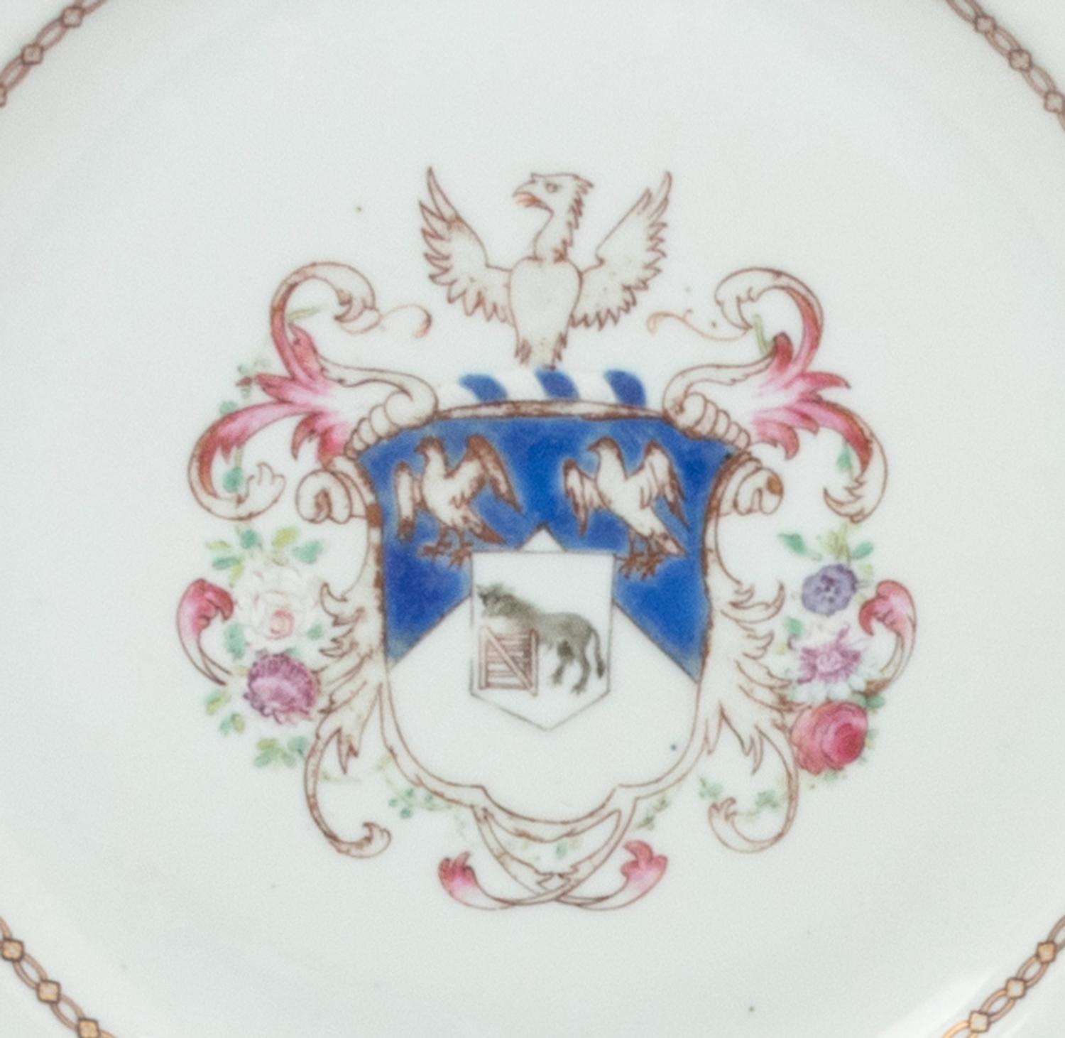 A Group of Chinese Export Armorial Porcelain with the Arms of Stephens