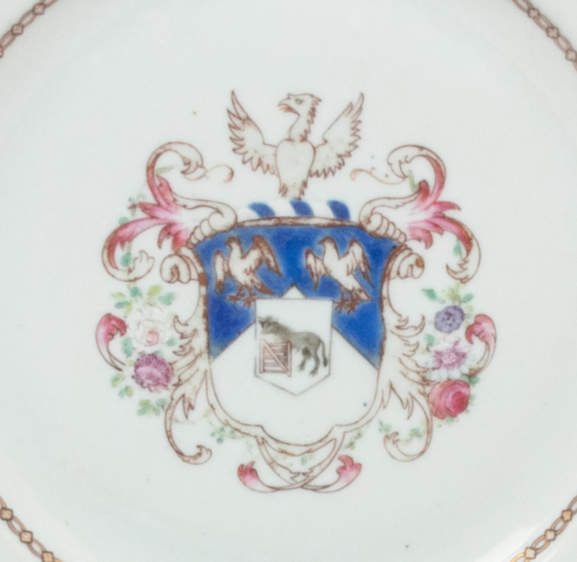 A Group of Chinese Export Armorial Porcelain with the Arms of Stephens