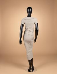 Comme des Garçons Beige Bump Dress & Pink Iridescent Jacket, Spring 1997