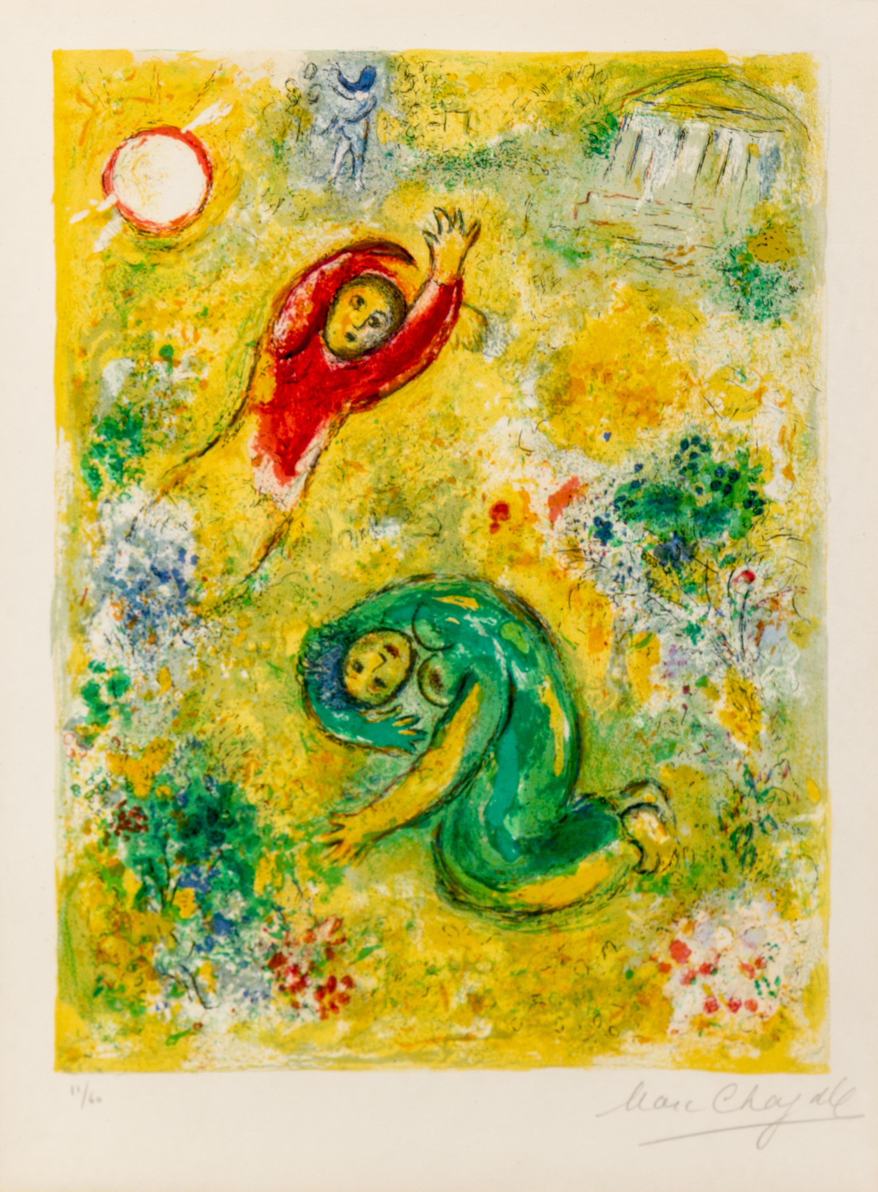Marc Chagall, (French/Russian, 1887-1985), Les fleurs saccagées (Trampled Flowers) (from Daphnis et Chloe), 1961