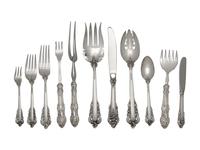 A Wallace Grand Baroque Silver Flatware Service
