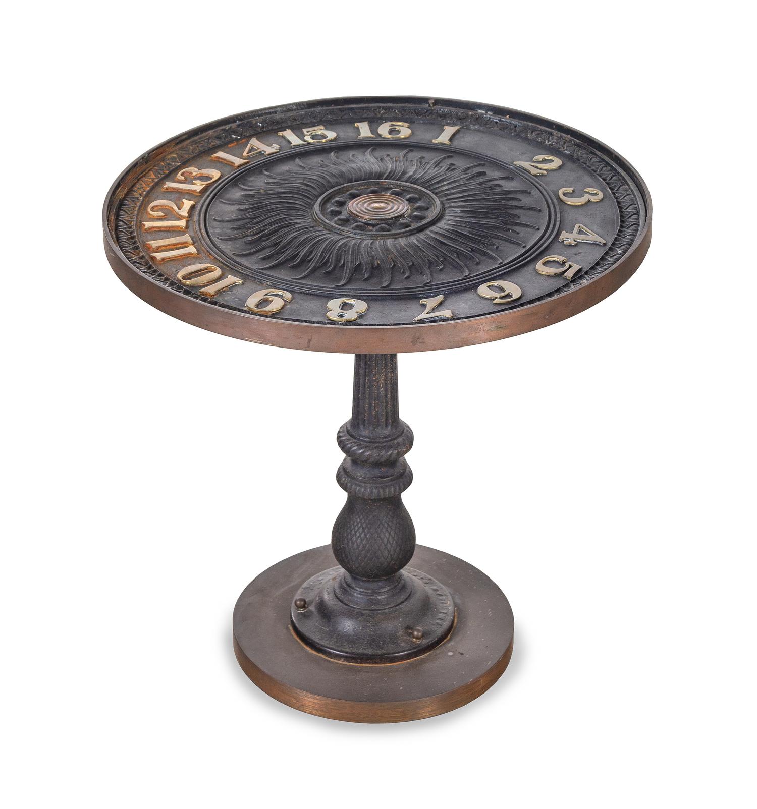 A Cast Iron "Sundial" Table