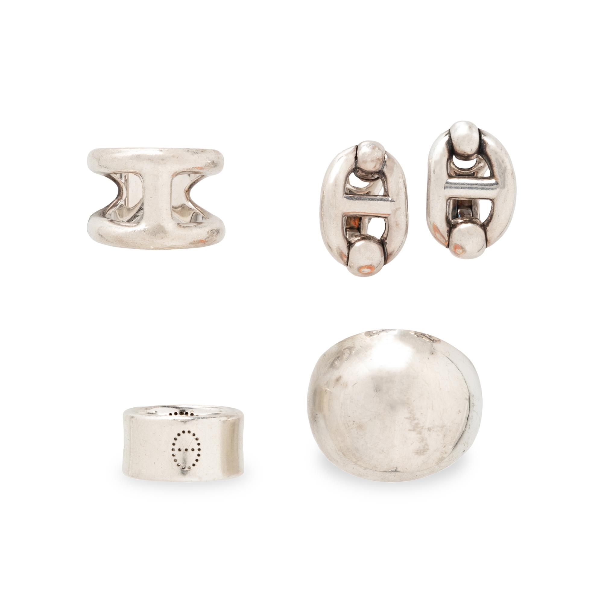 HERMÈS, COLLECTION OF STERLING SILVER JEWELRY